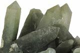 Green, Hedenbergite Included Quartz - Mongolia #163986-1